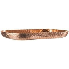 APS Aluminium Bowl with Hammered Copper Surface for Cold and Hot Foods, 23.0 x 15.5 cm, 1.4 Litres