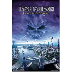 Grupo Erik Iron Maiden Brave New World Poster - 35.8 x 24.2 Inches - Shipped Rolled - Cool Posters - Art Posters - Posters & Prints - Wall Poster
