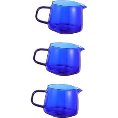 PRETYZOOM 3 Stk Kaffee-Set Milchbecher aus Glas Mini-Container Milchkännchen mini wasserkocher Kaffeekocher aus Glas Kaffeekanne zu Hause tragbar Kaffeetasse Topf teilen