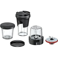 Bosch Zubehör-Set TastyMoments MUZ9TM1, 5-in-1 Multi-Zerkleinerer-Set (Mixen, Mahlen, Hacken, Aufbewahren, ToGo-Lösung), für OptiMUM Küchenmaschine