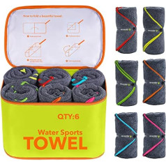 4Monster Microfibre Towels Set of 4, Ultra Absorbent Lightweight Quick-Drying Travel Towels Sports Towels