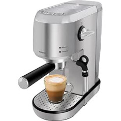 SENCOR espresso automāts, kapučīno un latte, kafijas pupiņas, itāļu pumpis 20 bāri un piena putotājs - espresso pupiņu automāts, termobloks, ar patentētu tvaika sprauslu, Barista Express