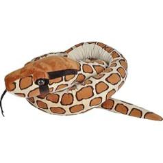 Wild Republic Plush Snake Jumbo Burmesische Python, Plüsch-Schlange, Riesen-Kuscheltier, 280 cm, Baby Shower Geschenk, Stofftier, Füllung aus recycelten Wasserflaschen