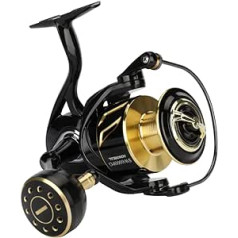 RYOBI RANMI Comet SW Long Shot Jigging spininga spole, Sālsūdens liela makšķerēšanas spole, 6000/8000 sērfošanas spole, 10+1BB, 60 lb maksimālais vilkšanas spēks, īpaši viegls, piekrastes ārzonas spoles sērfošanas spole