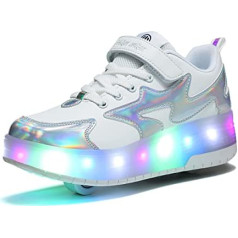 Обувь для мальчиков и девочек. Детская обувь на колесах. Светящаяся обувь со светодиодной подсветкой. Спортивная обувь на открытом воздухе