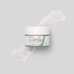 HelloBody Aloé Night Hydrating Sleeping Cream Face Cream (50 ml) – Vegan Night Cream – Plūmju sēklu eļļas sejas krēms – Barojošs mitrinātājs – Aloe Vera