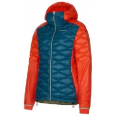 Jaka AIGUILLE Down JKT W M Storm Blue/Cherry Tomato