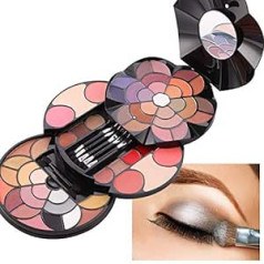 Roseflower Eyeshadow Palette Daudzkrāsainu acu ēnu grima palete Professional Eye Palette Push-Pull Twist Petals daudzfunkcionāls grima komplekts