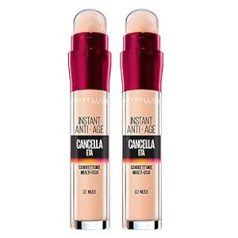 Maybelline New York vecuma korektors ar godži ogām un haloksilu pārklāj tumšos lokus un mazas grumbiņas 02 Nude 2 iepakojums