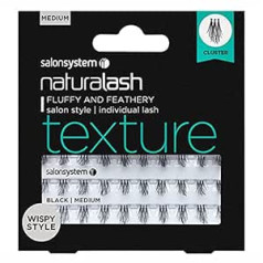 Salon System Naturalash Single Lashes - Текстура (Wispy Style) Средняя