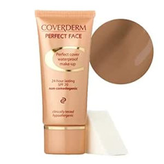 Coverderm Водостойкий макияж Coverderm Perfect Face, SPF 20, время горения 24 часа, 30 мл, различные оттенки