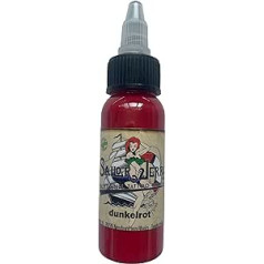 ‎Sailor Jerry Von Deep Colours! Gmbh Reach Compliant Sailor Jerry Tattoo Ink tumši sarkana, 30 ml, ražota Vācijā un ar sertifikātu, tetovēšanas tinte, izplatītājs Han-Sen GmbH