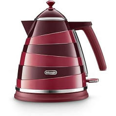 De'Longhi Avvolta KBAC3001.R Kettle Anti-Limescale Filter 1.7 Litre 360° Rotating Base - Red