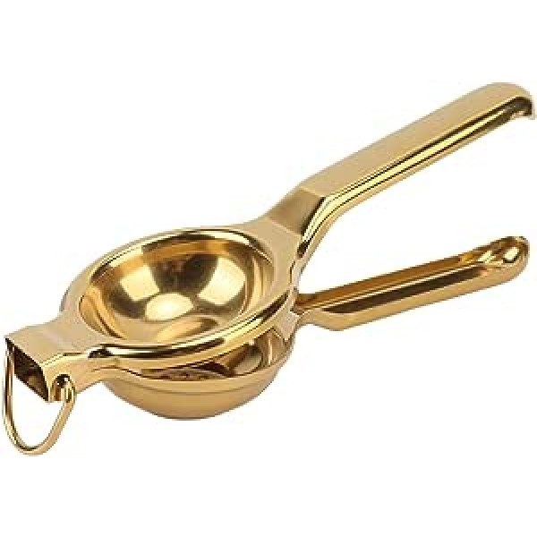 Stainless Steel Labour-Saving Gold Citrus Juicer Manual Fruit Press Manual Lime Orange Citrus Juicer Lemon Squeezer (Gold)