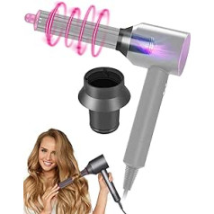 Multifunctional 2-in-1 Hair Dryer Accessories, Compatible with Dyson Supersonic, Barrel Not Included