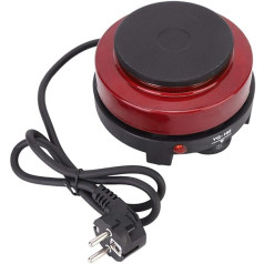 500W Household Portable Mini Electric Stove Heating Plate (Red 220-240V EU Plug) for Home Kitchen