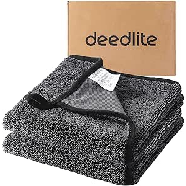 Deedlite Shiny Bath XXL žāvēšanas lupatiņa, 40 x 60 cm, ātri žūstošs audums, mikrošķiedras lupatas, automašīna, dušas kabīnes, spīdīgas salvetes, oriģināls ūdens noņemšanai dušā, vannas istabā, mājsaimniecībā un automašīnā