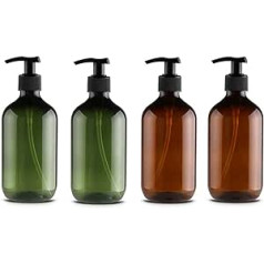 Calayu iepakojums ar 4 ziepju dozatoriem 500 ml losjonu dozatoru pudelītes atkārtoti uzpildāmas tukšas pudeles sūkņu pudeles losjoniem šampūni virtuvei vannas istabai