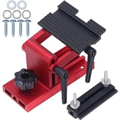 Universal Adjust Knife Sharpener Jig for Bench Grinder Sharpening System, Sharpener Tool Accessory Set Kit, Angle and Height Adjustable Grinding Tool Rest for 2-1/2 Inch Wide Knives