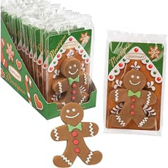 Günthart Pack of 15 Marzipan Gingerbread Men in Cellophane Bag, Suitable for Gifting, Snacking and Decorating, Pack of 1 (600 g)