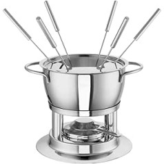 Fiona 208271-18 Raw Fondue Pot Made of Stainless Steel with a Volume of 2.20 L 18 cm