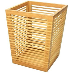 Woodquail Waste Paper Bin Office Home Bathroom Made of Natural Bamboo