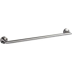 Ambrosya - Towel Rail for Drilling - Bath Towel Rail Towel Hook Holder Wall Bathroom Kitchen Toilet (Brushed Stainless Steel)