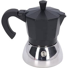 ANKROYU Kaffeemaschine, Herd-Kaffeemaschine, Aluminium-Edelstahl-Herd-Kaffeemaschine, Kompakte Kaffeemaschine Für Camping-Kaffeemaschine (300ML)