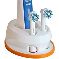 Toothbrush Holder Compatible with Oral-B / 3D Printed / for 2 Brushes Orange