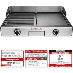 GASTROBACK Electric Design Table Grill Plancha & BBQ