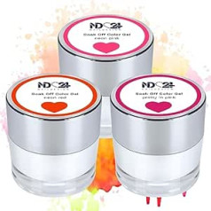 ‎Nd24 Naildesign ND24 NailDesign Premium Bundle Коллекция гелей Summer Love Soak Off Высокопигментированный Высокопигментированный УФ-гель-лак со светодиодной подсве