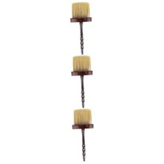 Beaupretty Pack of 3 Duster Hairdresser Neck Salon Frizieru suka Mīksta tīrīšanas birste matu griešanai Ūsu birste Putekļu birste sejai Frizieru piederumi Vīrs modelē koksni