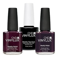 CND Vinylux Dark Lava Plus Dark Dahlia Plus Top Coat 15 ml, iepakojumā 1 (1 x 45 ml)