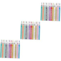 ‎Fomiyes FOMIYES Pack of 36 Nail Art Pen Nail Art Liner Tools Pildspalva nagu zīmēšanai Highlighter Brush Pen Nagu pildspalvas nagu mākslas pildspalvām ar otu tinti Writing Brush Woman Graffiti PP