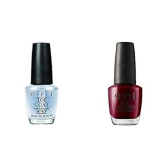 OPI Top Coat Top Coat 15ml & Nail Polish, Malaga Wine 15ml