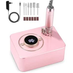 ‎Jutyum Nail Cutter for Gel Nails, 35000 rpm, Continuous Speed Control, 11 in 1 Electric Nail Cutter, Electric Nail Files for Gel Nails, Nail Drill Set, Cutter for Gel Nails with LCD Display