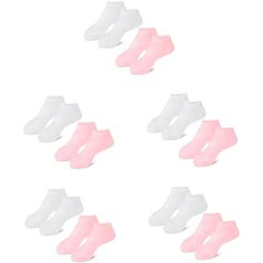 Beavorty 10 Pairs pīlinga mitrinošas zeķes Skaistuma sejas maska sievietēm Papēži Eleganti papēži sievietēm Pēdu pedikīrs No Socks Mitrinoša zeķe meitenēm Sebs