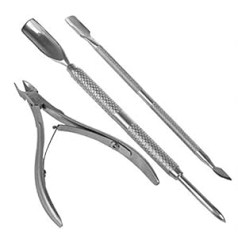 ‎Dizie Dizie 3 Piece Stainless Steel Cuticle Scissors & Cuticle Remover