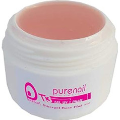 Purenail Fibregel UV Gel 1 Phase 30ml Purenail Base + Construction + Manikīrs Finish Easy Modeling Mākslīgie nagi Kapsulas un Nagu paliktnis Profesionālas kvalitātes žāvēšana zem UV vai