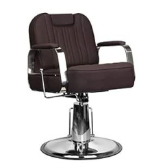 Activeshop Activeshp Rufo Hairdressing Chair Barber Chair Operating Chair Hairdressing Equipment Brown 360 Degree Rotatable Height Adjustable with Hydraulic Pumps