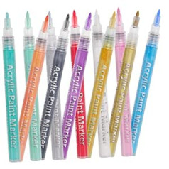 ‎Frcolor FRCOLOR Nail Painting Brush Nail Art Pens Pack of 12 Nail Art Pen Marker PP Varnished Nail Polish Pens