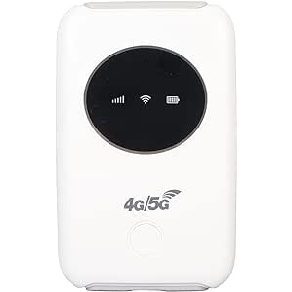 Elprico bezvadu portatīvais maršrutētājs, 4G LTE USB WiFi, portatīvais WiFi maršrutētājs, 300 Mbit/s, 5G WiFi, SIM kartes slots, USB WiFi modems, iebūvēts 3200 mAh