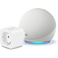 Echo Dot (5. paaudze, 2022) | Weiß + Sengled viedais spraudnis, Funktionert un Alexa — viedā māja-Einsteigerpaket