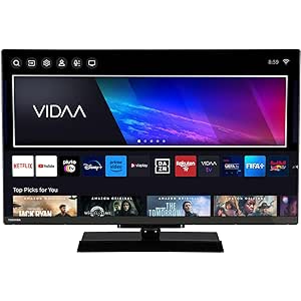 Toshiba 32WV3E63DAZ 32 collu televizors/VIDAA viedais televizors (HD Ready, HDR, trīskāršs uztvērējs, Bluetooth, Dolby Audio) [2024]