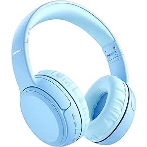 Nabevi bērnu Bluetooth austiņas, bezvadu un kabelis, 85/93 dB skaļuma ierobežojums, Bluetooth 5.1, HD stereo, salokāmas, pieliekamas bērnu austiņas ar mikrofonu planšetdatoram/iPad/mobilajiem tālruņiem/datoriem