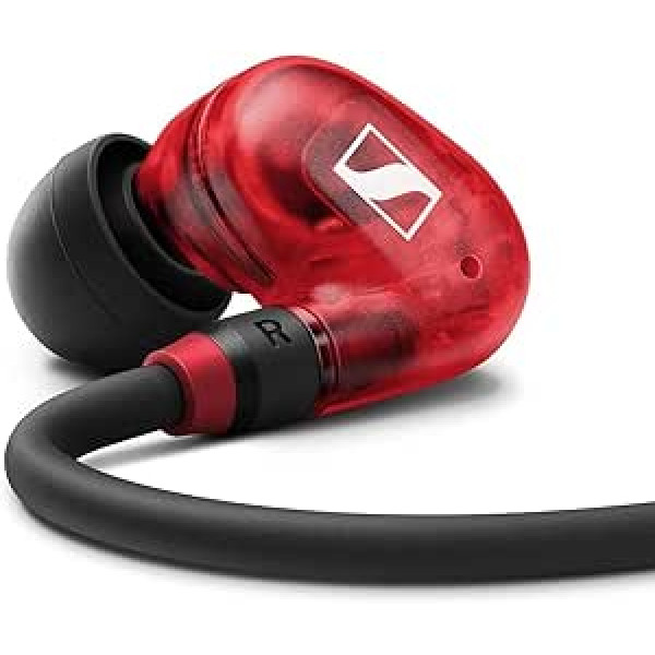 Sennheiser IE 100 PRO bezvadu dinamiskas ausīs ievietojamas uzraudzības austiņas — sarkanas