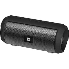 Defender Enjoy Bluetooth skaļrunis S500 ar FM radio un MP3 atskaņotāju, pārnēsājams skaļrunis, Bluetooth mūzikas kaste ar patiesu bezvadu stereo, 6 stundu akumulatora darbības laiks, 10 W, melns