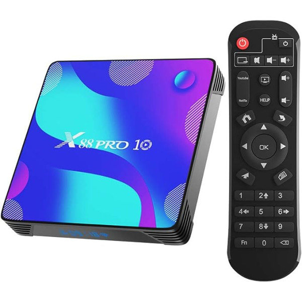 Android 11.0 TV Box, Android box ar 4 GB RAM 32 GB ROM RK3318 četrkodolu 64 bit Cortex-A53 2,4 GHz / 5 GHz WiFi 100 M LAN Enternet 4K UHD Bluetooth 4.0