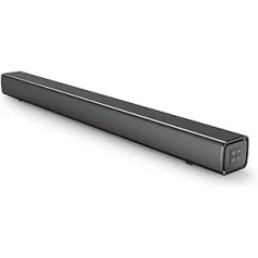 Panasonic SC-HTB100 Soundbar 2.0 kanāli HDMI USB pie sienas stiprināms 45 vati Bluetooth Jaudīga skaņa Ideāli piemērots televizoram Melns 76,2 x 5,8 x 6,8 cm