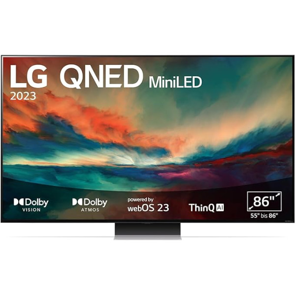 LG 86QNED866RE 218 cm (86 collas) 4K QNED MiniLED televizors (Active HDR, 120 Hz, Smart TV) [Modeļa gads 2023]